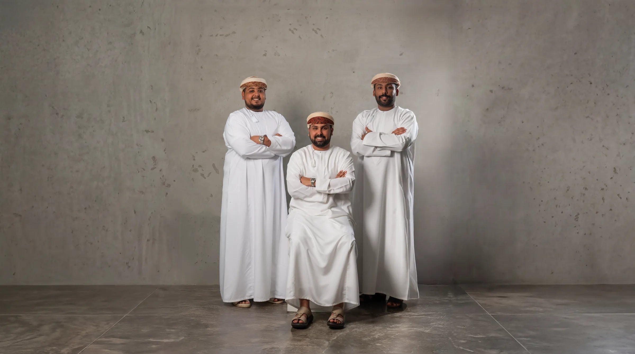 Saeed, Murshid and Saif, the founders of Zamara